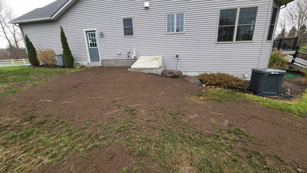 Grading and lawn drainage